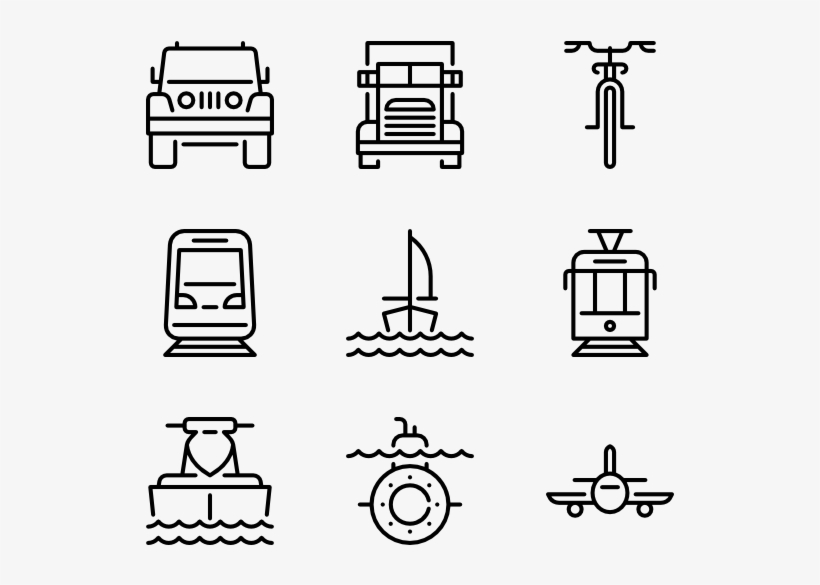 Rounded Transportation - Actions Icon, transparent png download