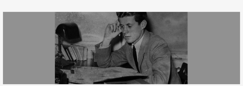 August 2, 1954 Back To School - John F Kennedy Studying, transparent png download