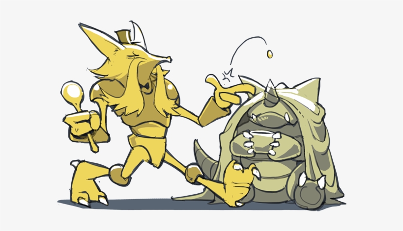 Alakazam And Rhydon Drawn By Bummerdude - University, transparent png download