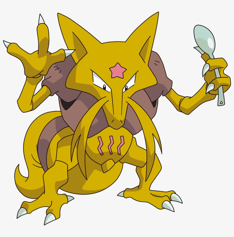 Stats, Moves, Evolution, Locations & Other Forms - Kadabra Pokemon, transparent png download