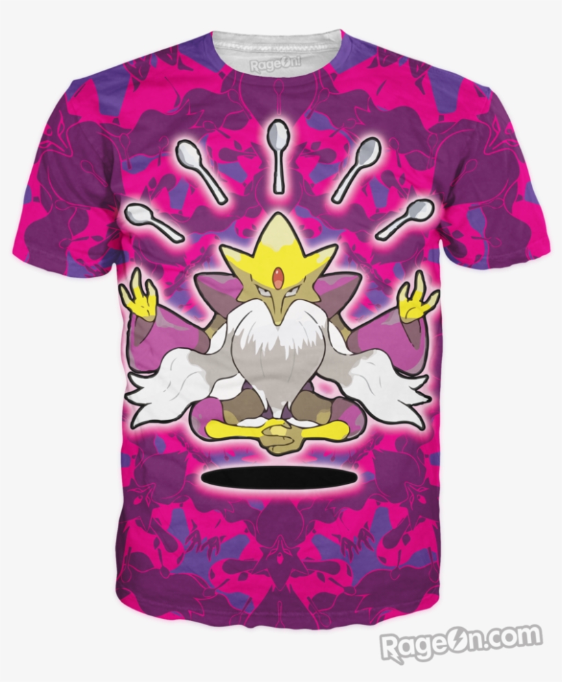 Mega Alakazam T-shirt - Alakazam T Shirt, transparent png download