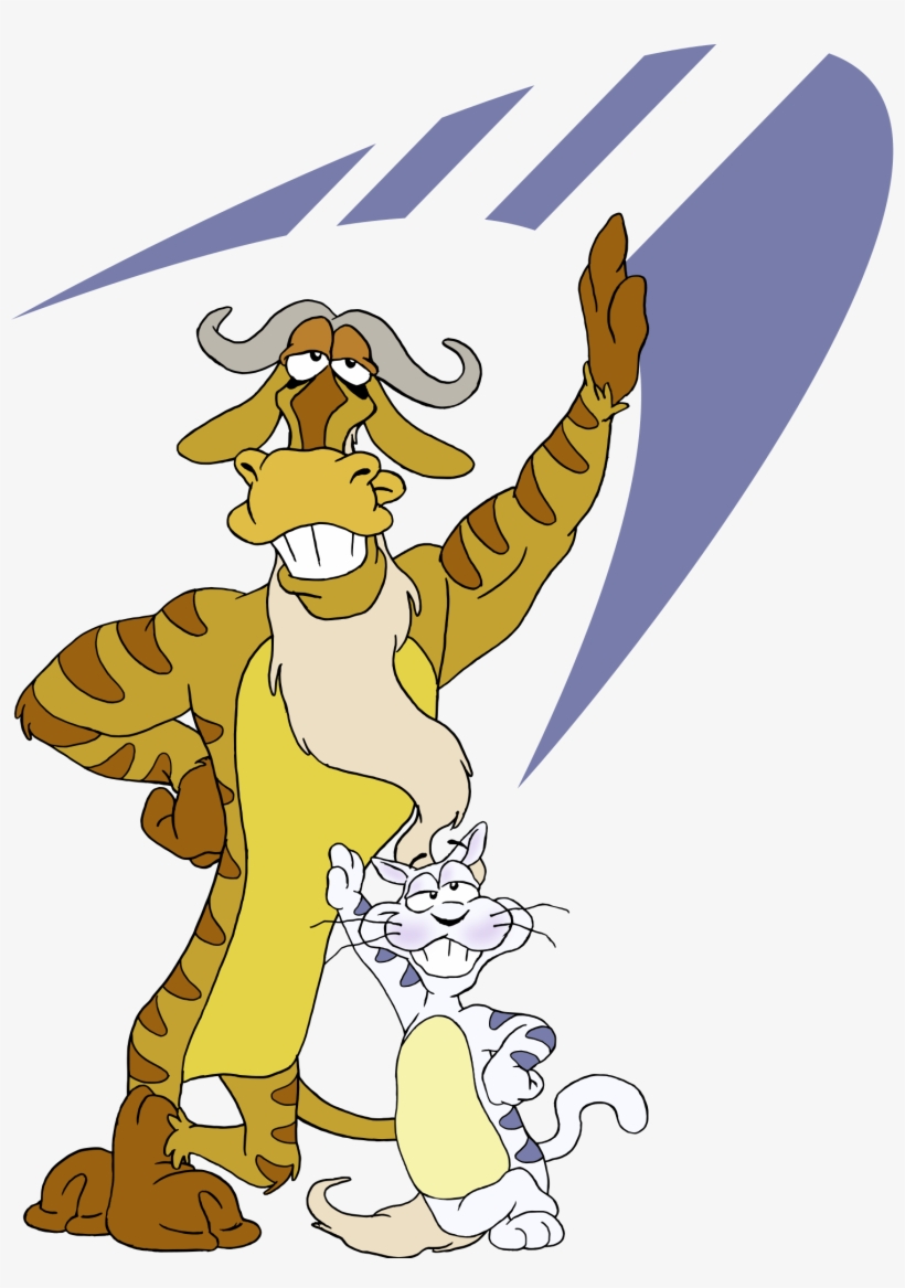 Gnu And Bola - Parabola Linux Mascot, transparent png download