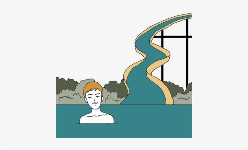 Water Slide - Chocolate Milk Water Slides, transparent png download