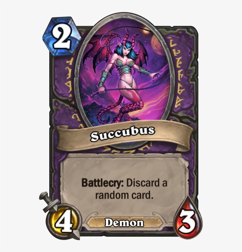 Succubus Card - Hearthstone Battlecry Cards, transparent png download