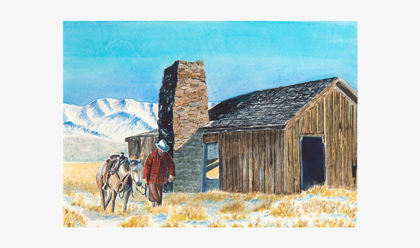 Watercolor On Paper - Barn, transparent png download