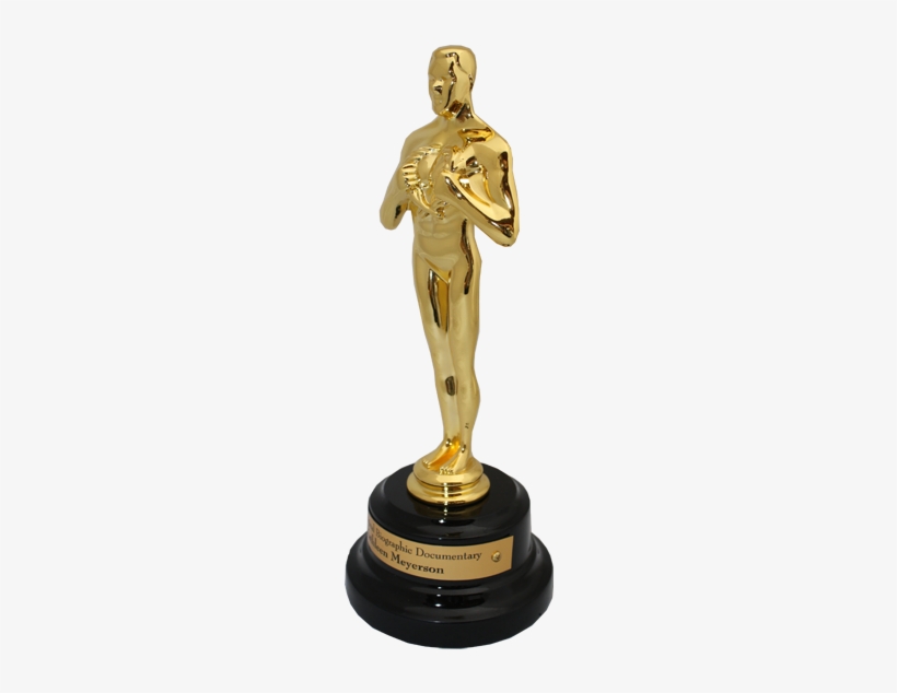 Gold Statue Oscar Png Clipart Download - Oscar Award Trophy Png PNG