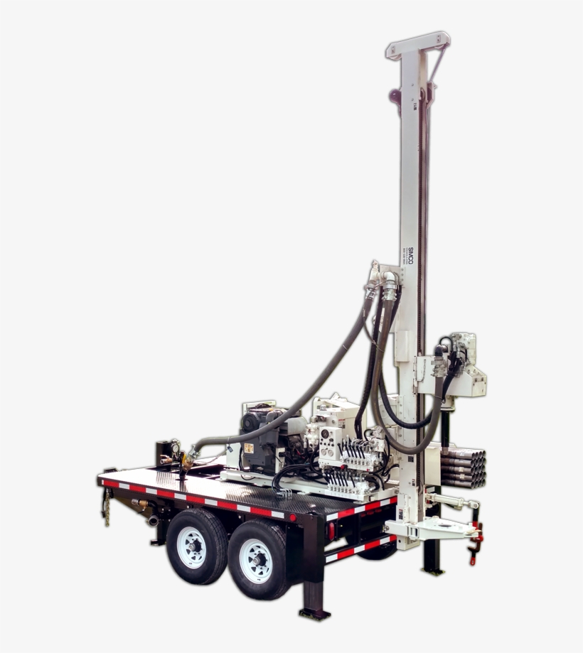 Simco 2400 Water Well / Geothermal Drill Rig Trailer - Borehole Drilling Machine Png, transparent png download