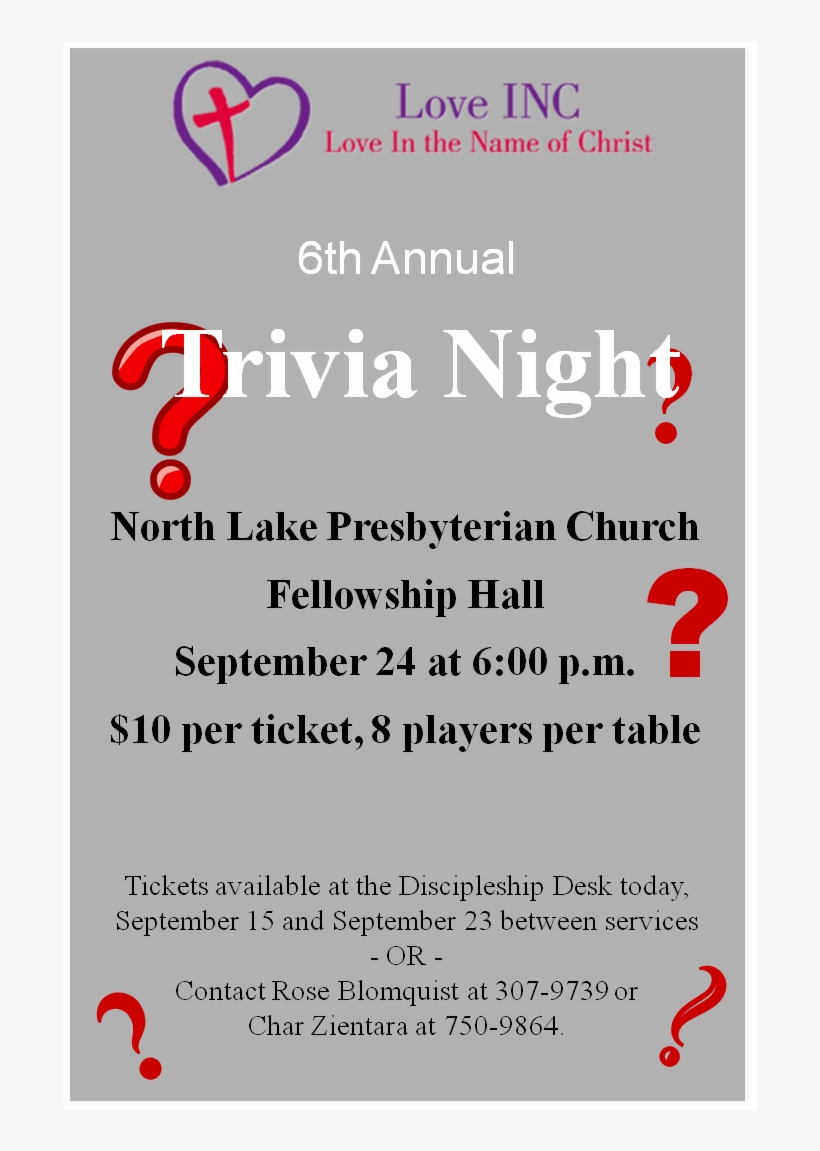 Trivia - Love Inc, transparent png download