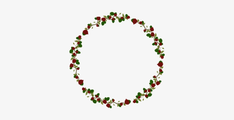Beautiful Rose Wreath Vector Frame, Border, Vector, - Euclidean Vector, transparent png download