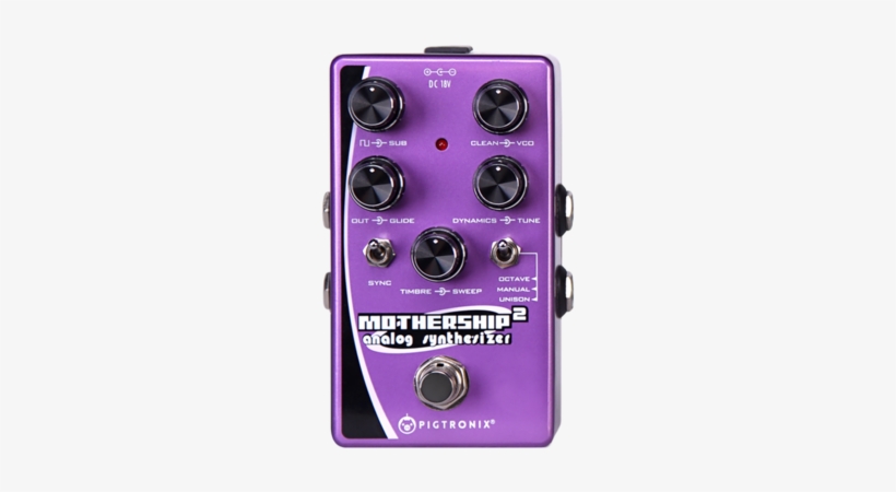 Mothership 2 Right Size - Pigtronix Mothership 2 Analog Synthesizer Pedal Ms2, transparent png download
