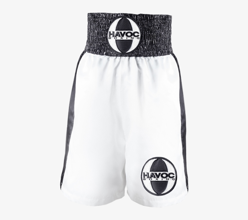 White And Silver Boxing Trunks, transparent png download
