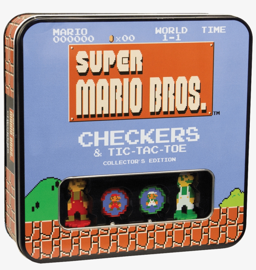 Checkers & Tic Tac Toe - Super Mario Bros Checkers And Tic Tac Toe, transparent png download
