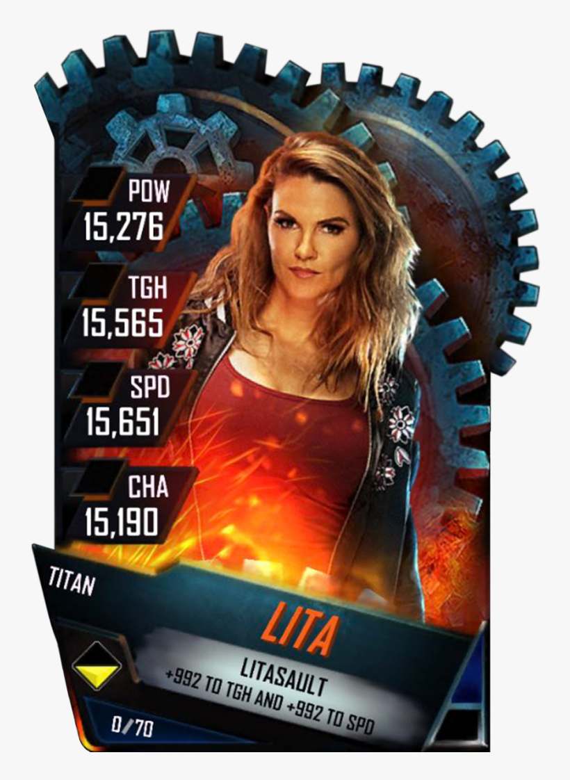 Lita S4 18 Titan - Finn Balor Wwe Supercard Titan, transparent png download
