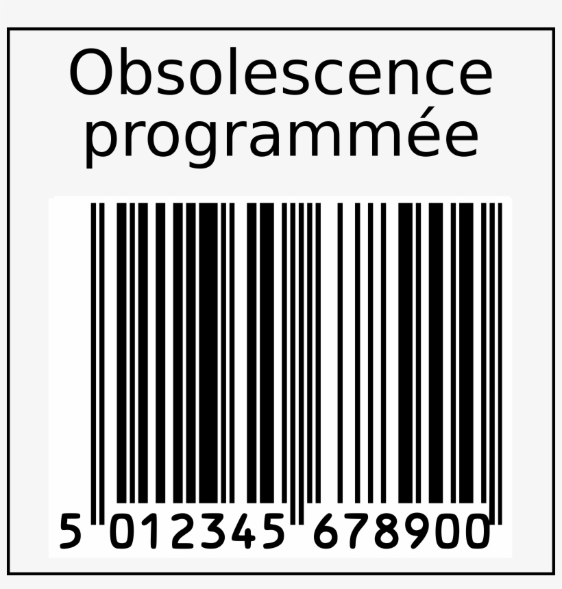 Svg Free Stock Planned Obsolescence In Squarre French - Codigo De Barras .png, transparent png download