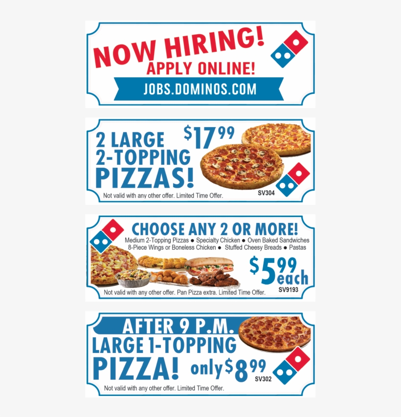 Print And Redeem - Domino's Pizza, transparent png download