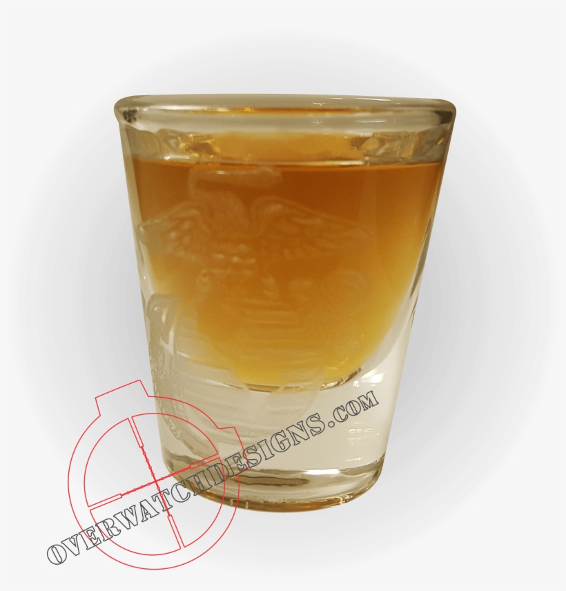 Hnad Engraved Ega Shot Glass - Glass, transparent png download