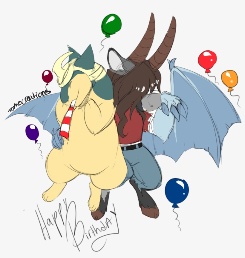 A Birthday Gift To A Special Goat/ice Dragon - Birthday, transparent png download