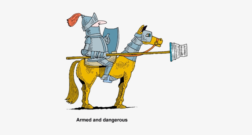 Png Free Library Image With Bible Armed And Dangerous - Knight, transparent png download