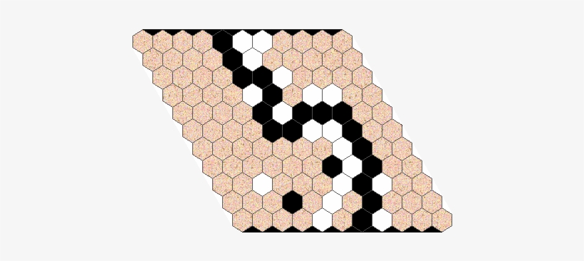 There Are Two Players, One With A Large Supply Of White - Hex Game, transparent png download