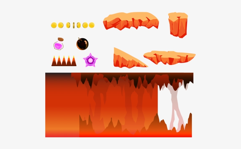 Lava Cave Background, transparent png download