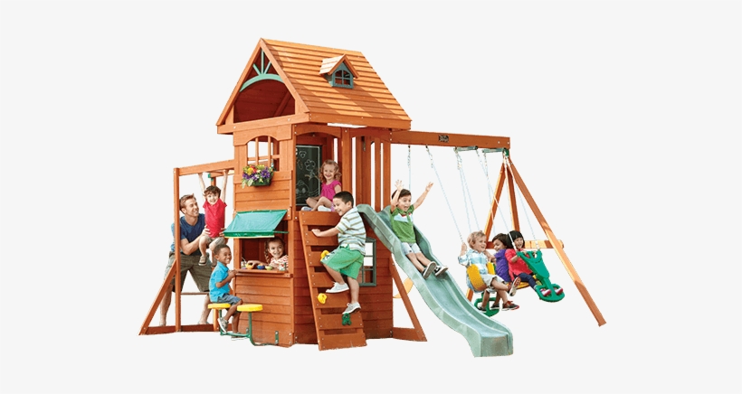 Ridgeview Clubhouse Deluxe Play Structure - Big Backyard - Ridgeview Clubhouse Swing Set, transparent png download