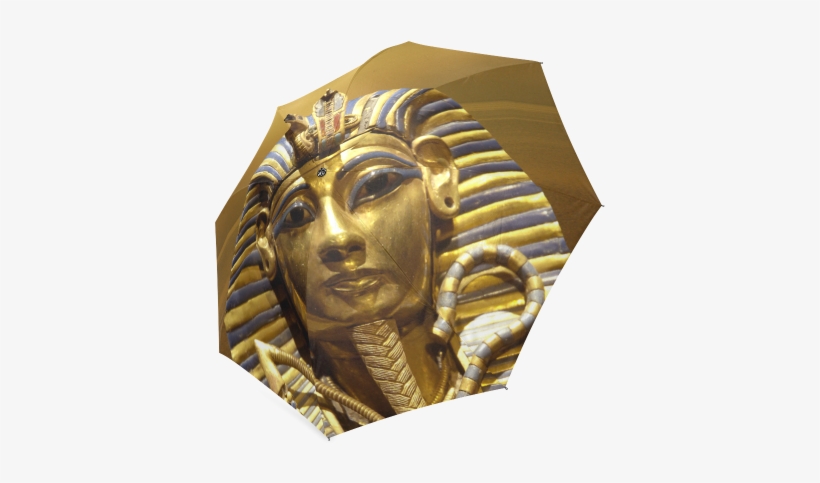 Egypt King Tut Foldable Umbrella - King Tut And Pyramid 5'x7'area Rug, transparent png download