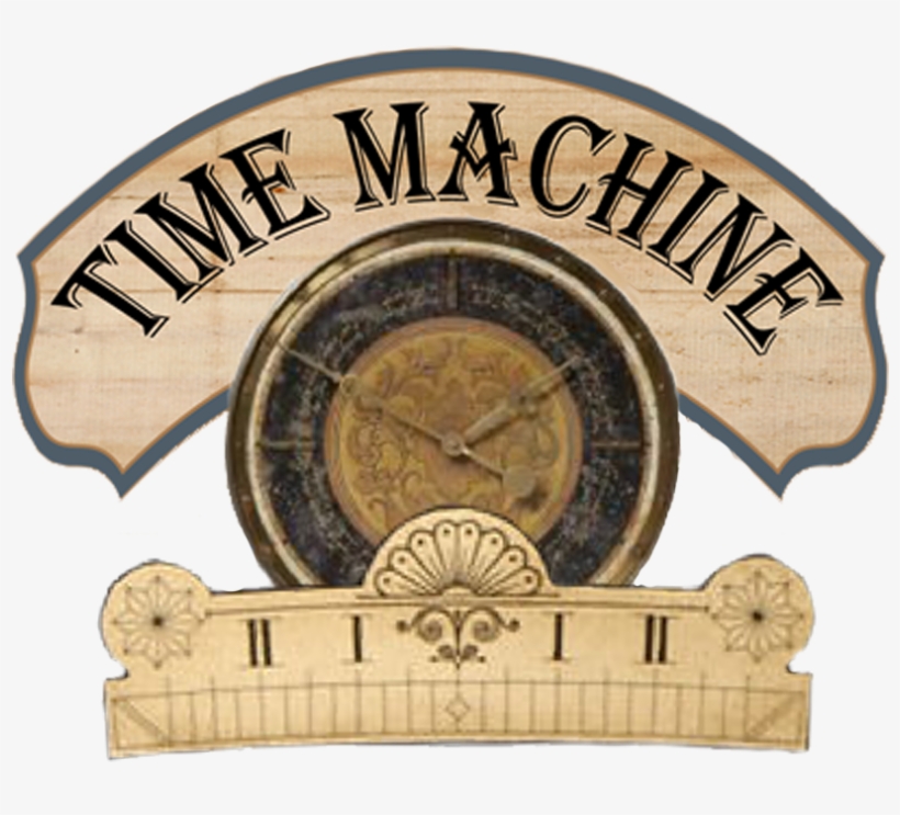 Time Machine Graphic - Leonardo Script 18" Cream Wall Clock Wall Clocks, transparent png download