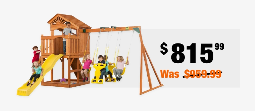 Play Gear Of - Creative Cedar Designs Timber Valley Swingset, transparent png download