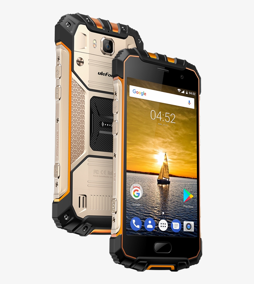 Ip68 Rated Rugged Ulefone Armor 2 With 6gb Ram And - Ulefone Armor 2 Gold, transparent png download