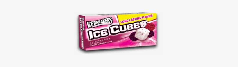 Ice Breakers Ice Cubes Raspberry Sugar Free Gum, transparent png download