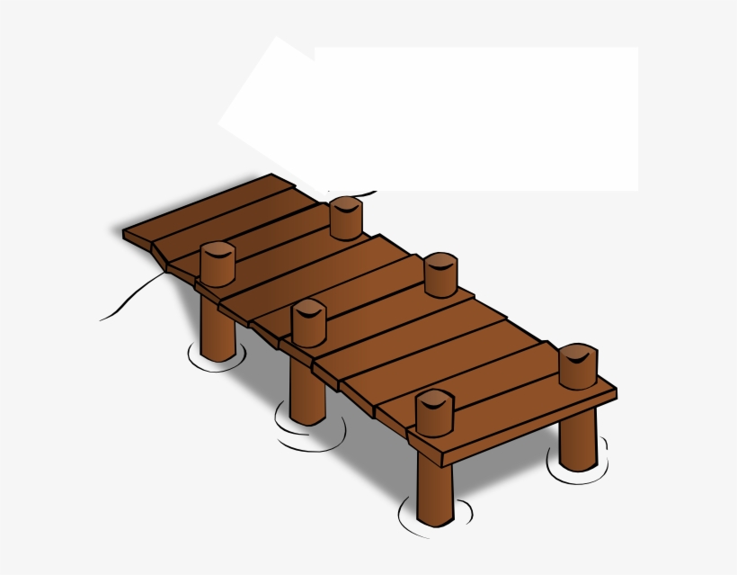 Vector Royalty Free Download Dock In Brown Clip Art - Wharf Clipart, transparent png download