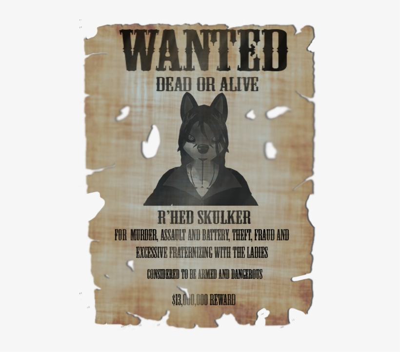 Wanted Poster Rhed Skulker - Call Dad Wood Sign 12 X 16in, transparent png download