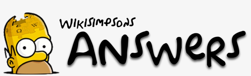 Wikisimpsons Answers - Answers Simpsons, transparent png download