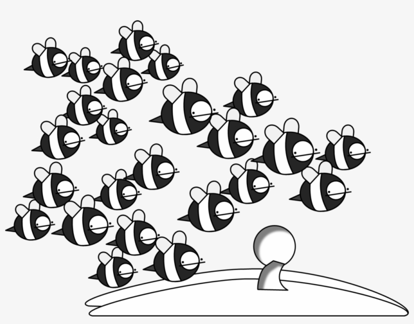 Bee Hive Clipart Drawn Bee - Comics, transparent png download