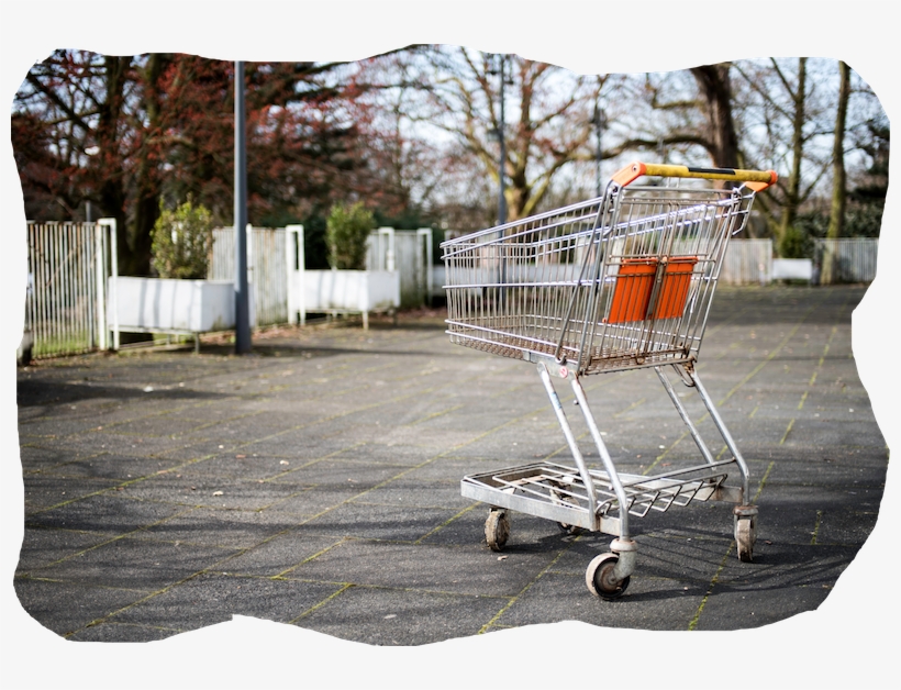 Ignoring The Homeless - Shopping Cart, transparent png download