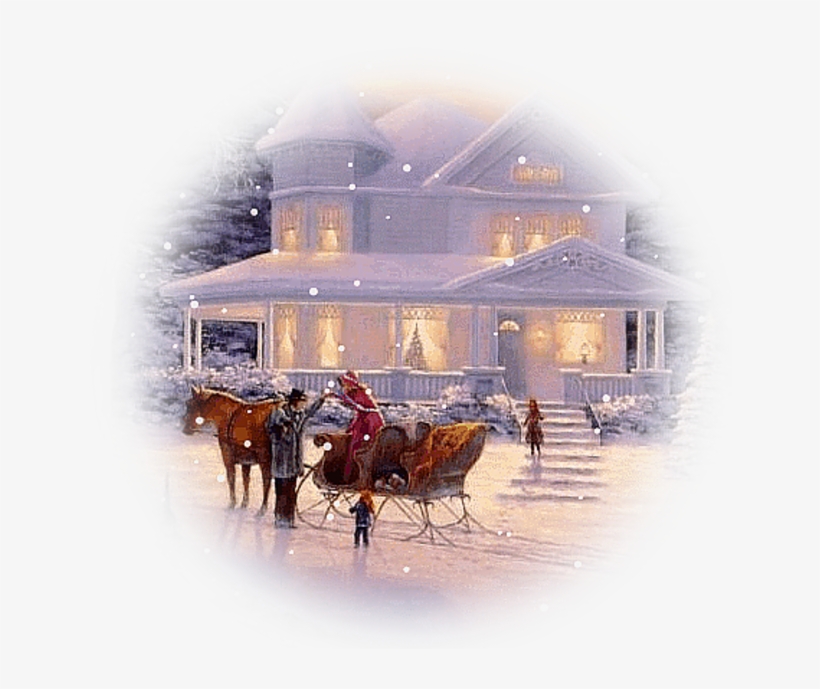 Free Online Image Editor - Currier & Ives Christmas, transparent png download