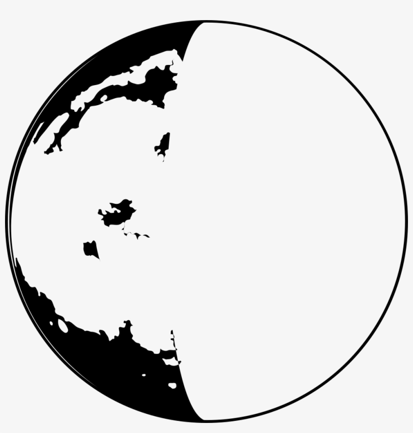 Moon Phase Symbol - Half Moon Clip Art, transparent png download