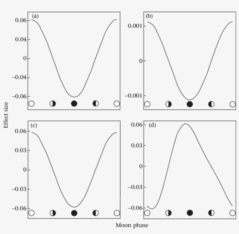 Moon Phase Effect On Log-transformed Total Distance, - Diagram, transparent png download
