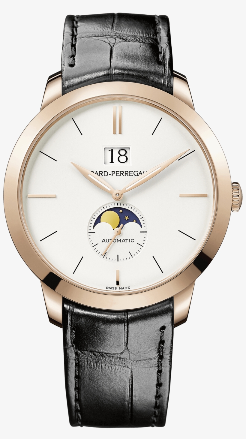 1966 Large Date And Moon Phases Ref - Girard Perregaux Phase De Lune, transparent png download