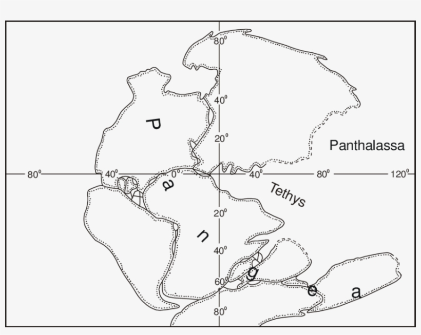 Position Of The Continents Of The Beginning Of The - Diagram, transparent png download