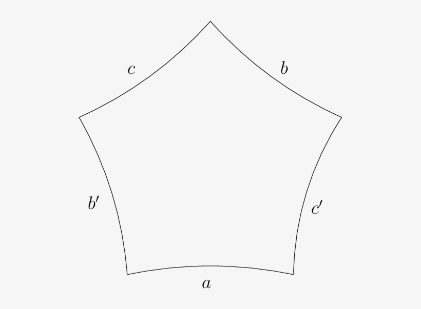 A Right-angled Pentagon In Hyperbolic Space - Right Angle, transparent png download