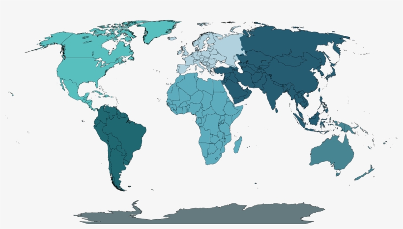 Continents - East Asian Population In The World, transparent png download