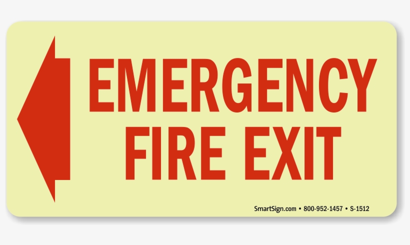 Zoom, Price, Buy - Emergency Fire Exit Signage, transparent png download