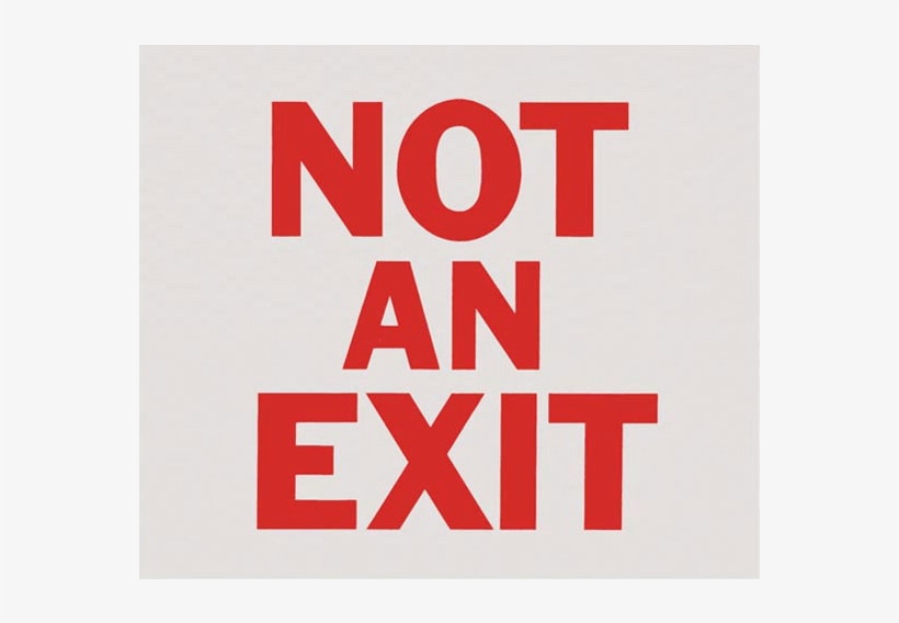 "not An Exit\ - Exit Sign In Korean, transparent png download