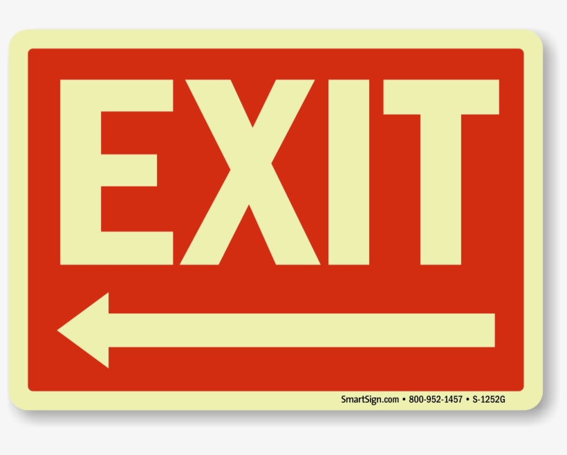 Zoom, Price, Buy - Exit (arrow Right) Sign, 14" X 10", transparent png download