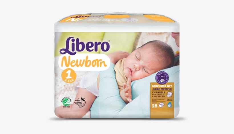 Libero Newborn Size 1 Packshot - Libero Newborn, transparent png download
