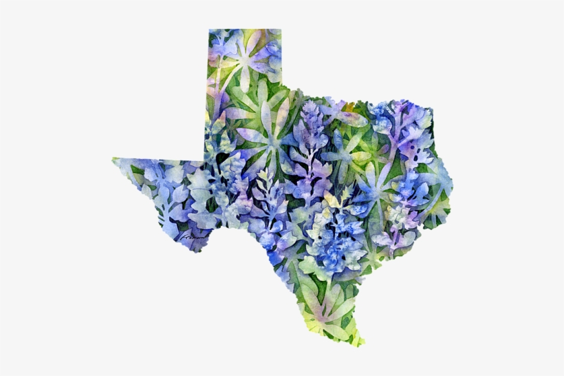 Click And Drag To Re-position The Image, If Desired - Texas Map Greeting Card, transparent png download