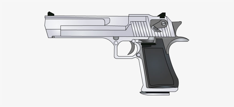 Download Drawing Pistol Desert Eagle Banner Freeuse Stock - Desert ...