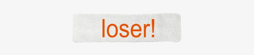 Loser Headband - Custom Headbands - 92-5052024 - Custom - Label, transparent png download