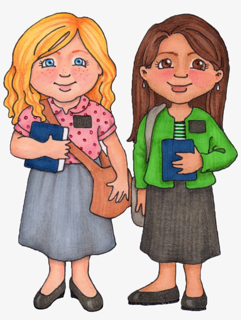 Lds Sister Missionary Clipart - Dibujos De Misioneras Sud, transparent png download